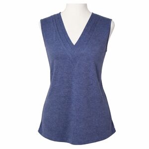 Agnes Urban Women’s Sleeveless V-Neck Top Blue Size L NWT Casual Blouse